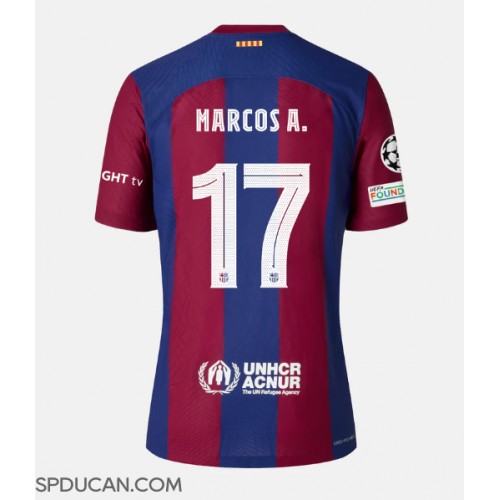 Muški Nogometni Dres Barcelona Marcos Alonso #17 Domaci 2023-24 Kratak Rukav